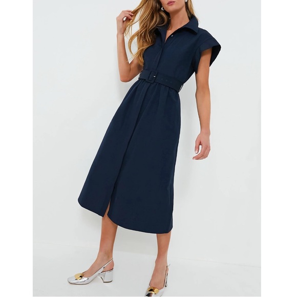 TUCKERNUCK Navy Chloe Dress Size MEDIUM - Picture 3 of 13